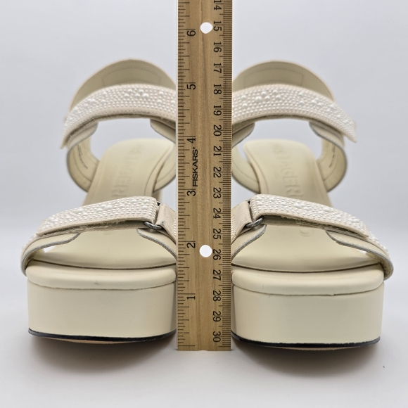 NWOT Karl Lagerfeld Paris Alessia Pearl Platform Sandals, Women's 10 - Picture 4 of 16